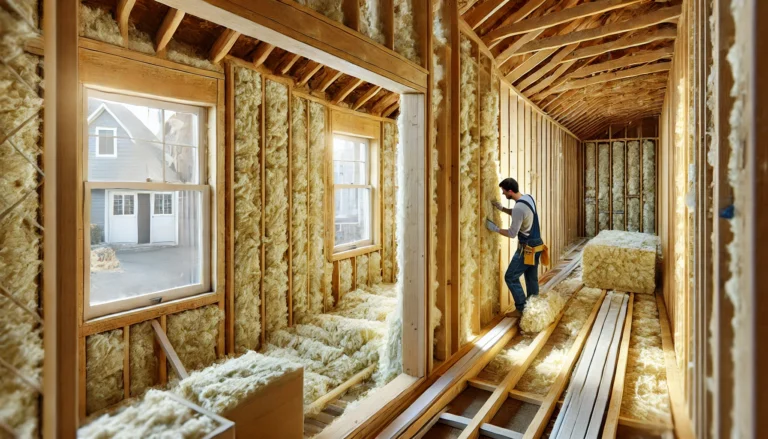 DALL·E 2024-09-24 20.12.26 - A highly realistic image showing home insulation being applied in a residential building